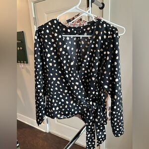 Ann Taylor Wrap Top - Size Small